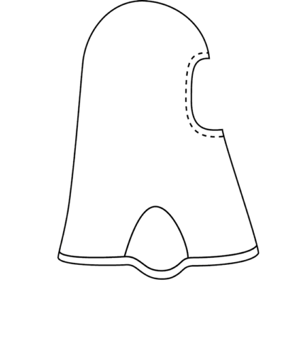 H71-Hood-Line-Drawing H71 Hood pattern